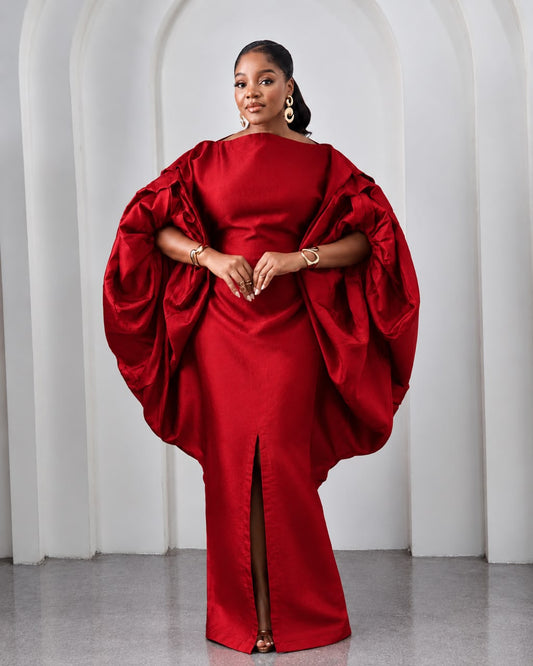 Seka Red African Maxi Boubou