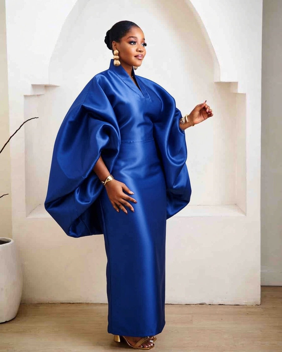 Nia Blue Luxury African Boubou