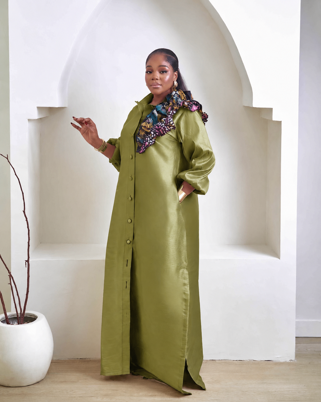 Adanna Lux African Elegant Maxi Dress