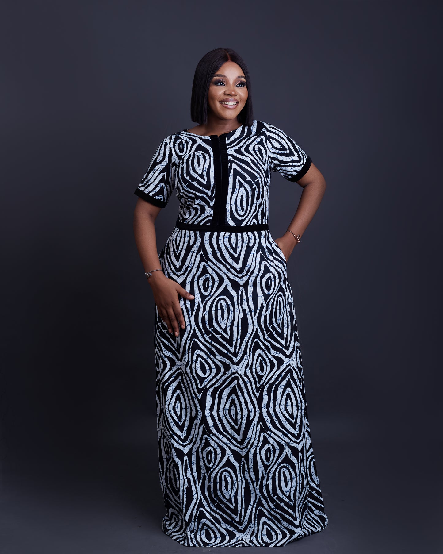 Lola African Ankara long gown