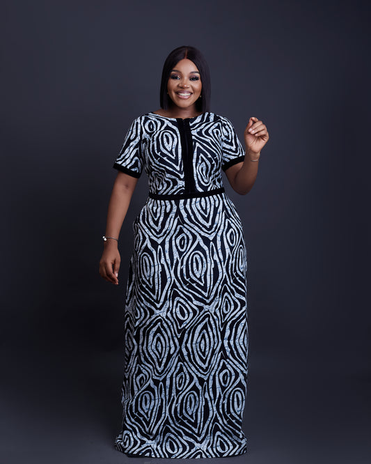 Lola African Ankara long gown