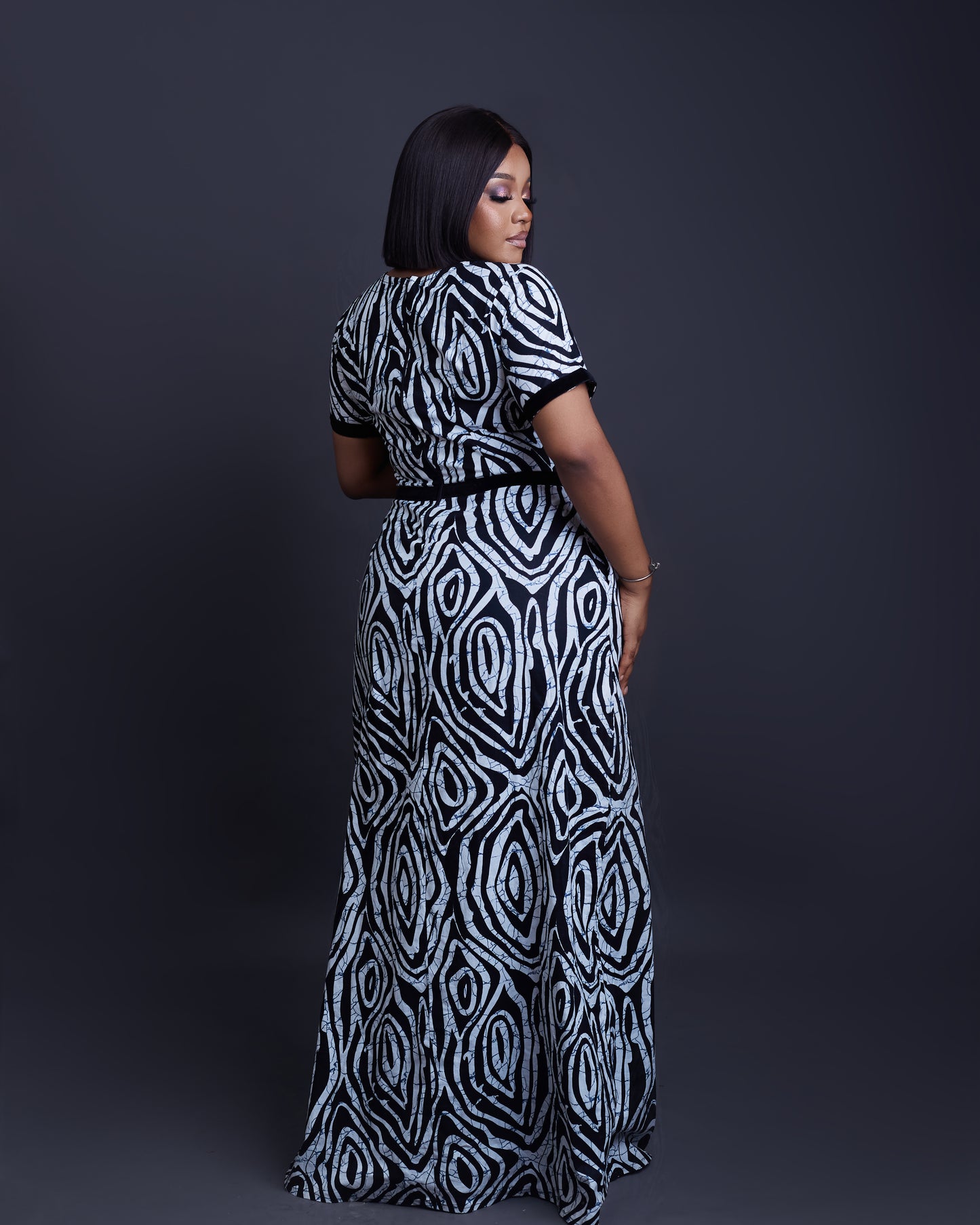 Lola African Ankara long gown