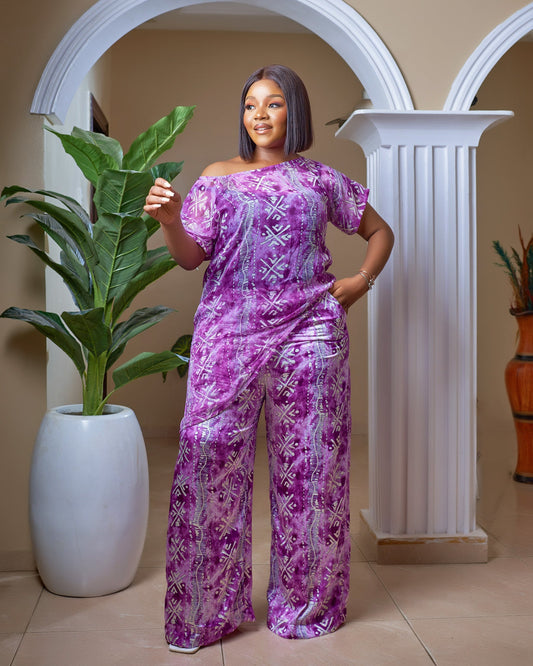 Berke African print pant set